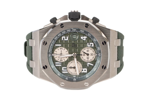 audemars piguet royal oak offshore chronograph titanium rubber bracelet 26238ti.oo.a056ca.01