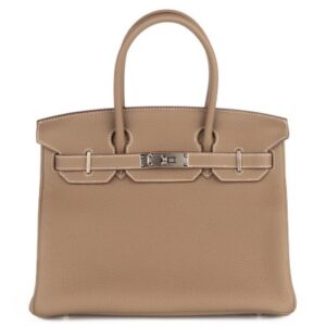 hermès birkin 30 etoupe togo palladium hardware