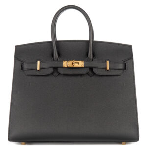 hermès birkin 25 noir / black epsom sellier gold hardware