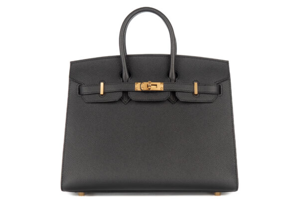 hermès birkin 25 noir / black epsom sellier gold hardware