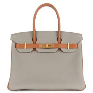 hermès birkin 30 hss gris mouette / gold togo brushed gold hardware