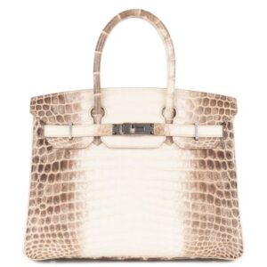 hermès birkin 30 himalaya blanc crocodile niloticus palladium hardware