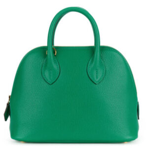 hermès mini bolide menthe chevre gold hardware