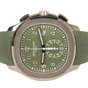 patek philippe aquanaut 42 white gold rubber strap 5968g 010