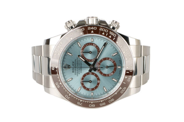 rolex daytona cosmograph platinum ice blue dial 126506